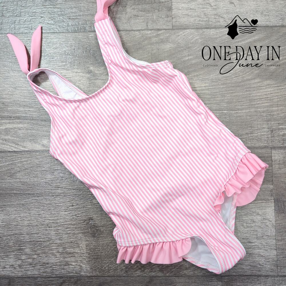 Aleumdr Striped One Piece Swimsuit Size 4-5Y